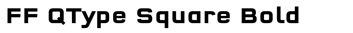 FF QType Square Bold